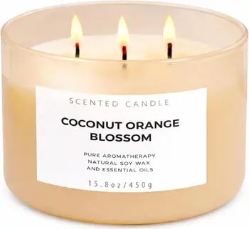 3-Wick Coconut Blossom Candle 1