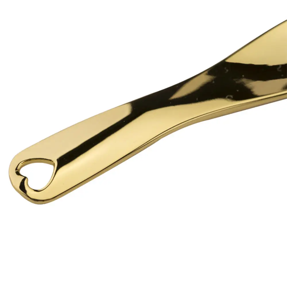 Reusable 1pcs Eye Cream Stick Silver Gold Makeup Tools Cosmetic Spatula Curved Scoop Cosmetic Spoons Makeup Mask Cream Spoon