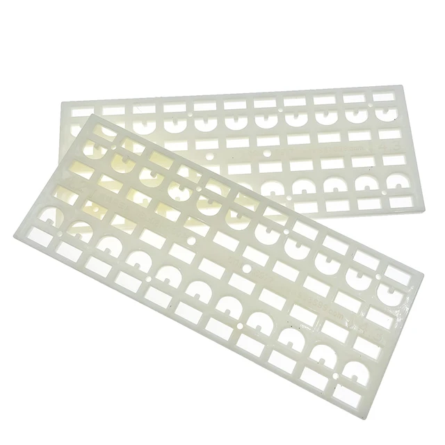 2Db Méhek Szerszám Műanyag Menekülés Elleni Légy Anti-Futásgátló Lemez Apis Mellifera 4,25 Mm 4,35 Lyukak Távtartó Méhészeti Termékek Fészekajtó