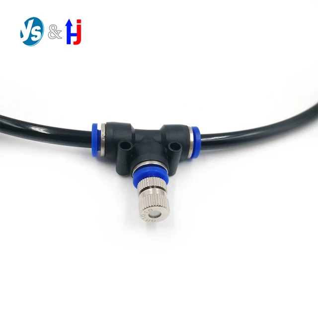 1 Db 6 Mm -Es Csúszászár Gyors Csatlakozók Alacsony Nyomású Porlasztó Fúvóka Páratartalom Öntözés Tereprendezés Permetezőgép Maging Hűtőrendszer - Image 5