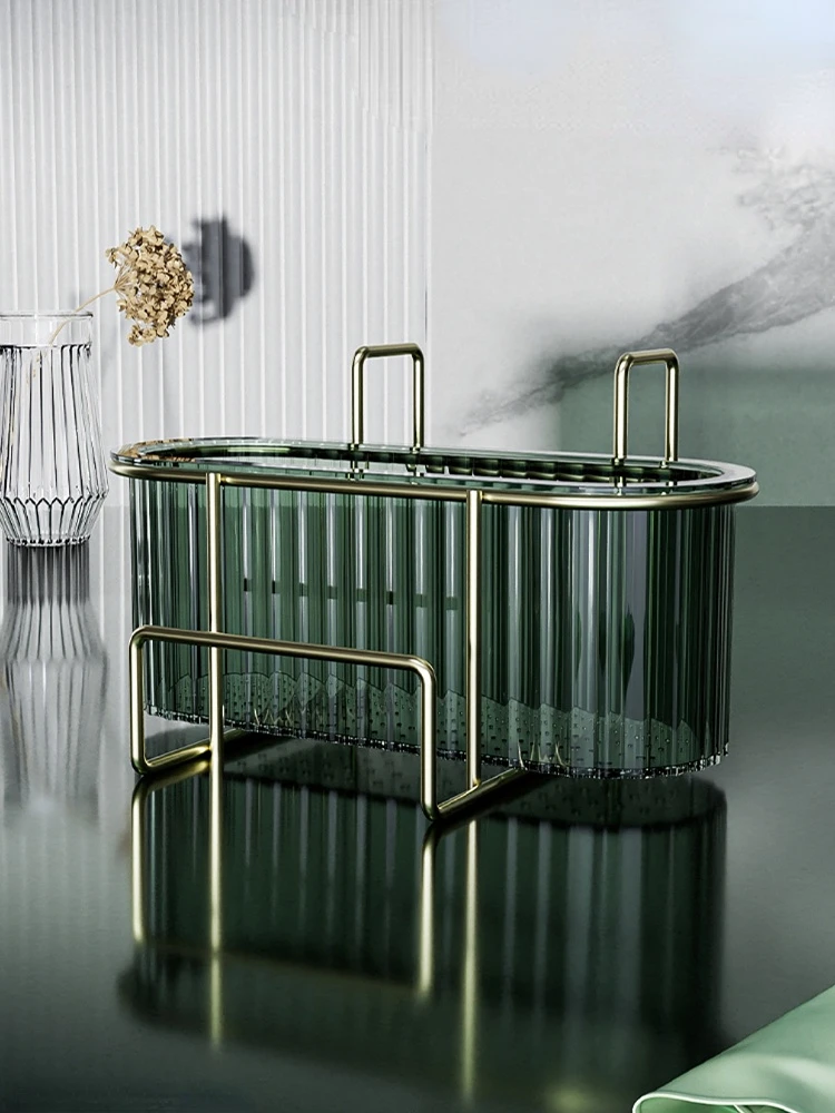 Light Luxury Sink Drain Rack Sponge Storage Rack Storage Kitchen Iron Sink Hanging-Type Drain Basket shelf organizer
