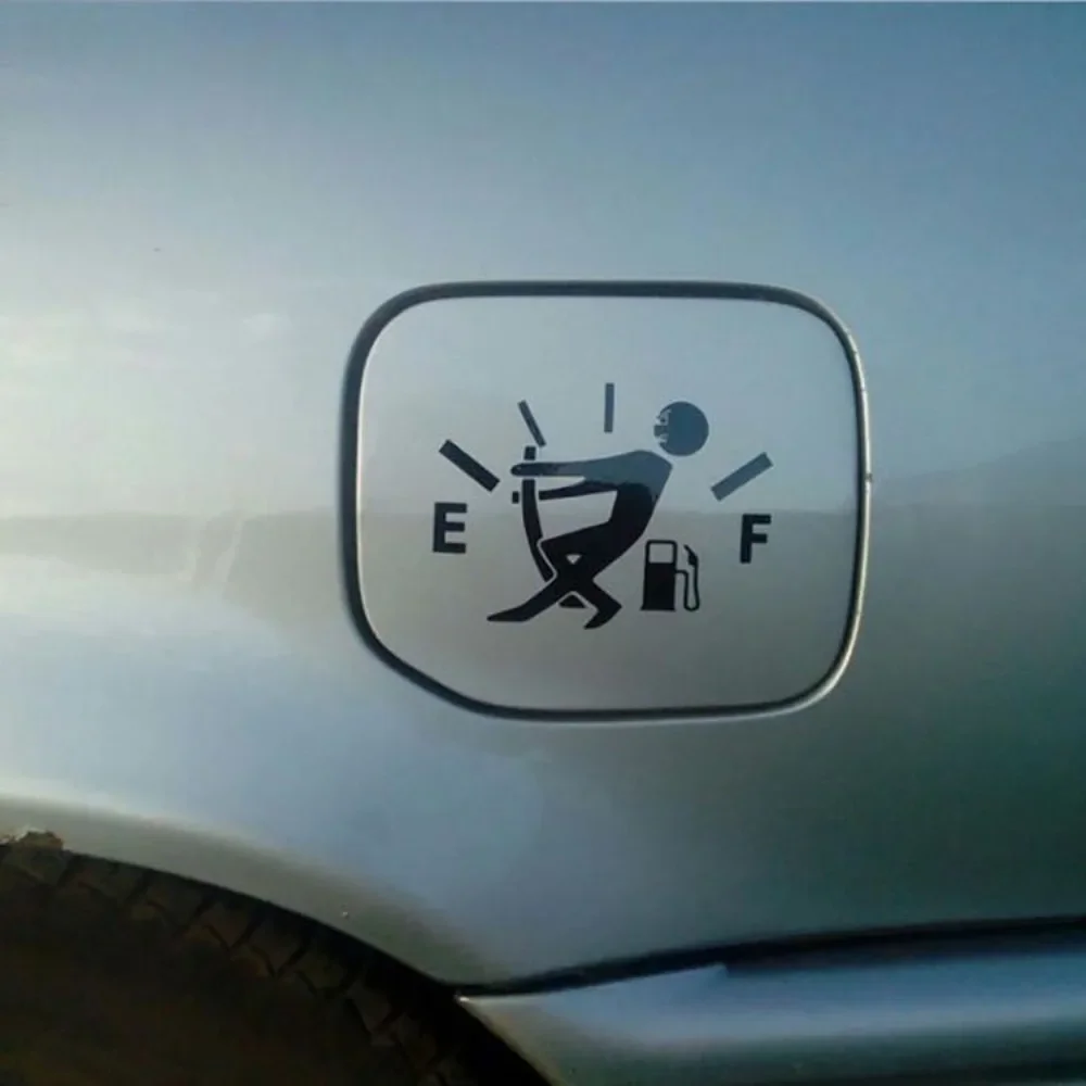 Car Stickers Pull Fuel Tank Pointer Reflective Vinyl Funny Sticker High Gas Decal Fuel Gage Empty Stickers Decal Auto Exterior