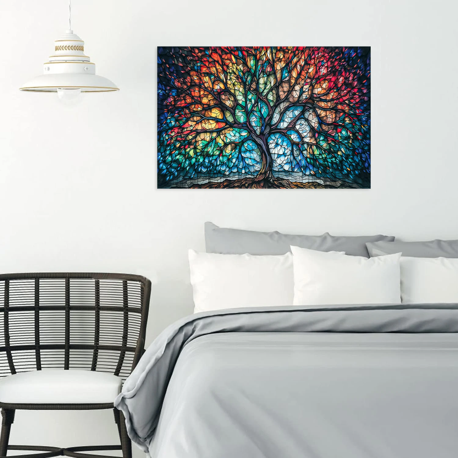 Abstract Tree Of Life Canvas Wall Art 4