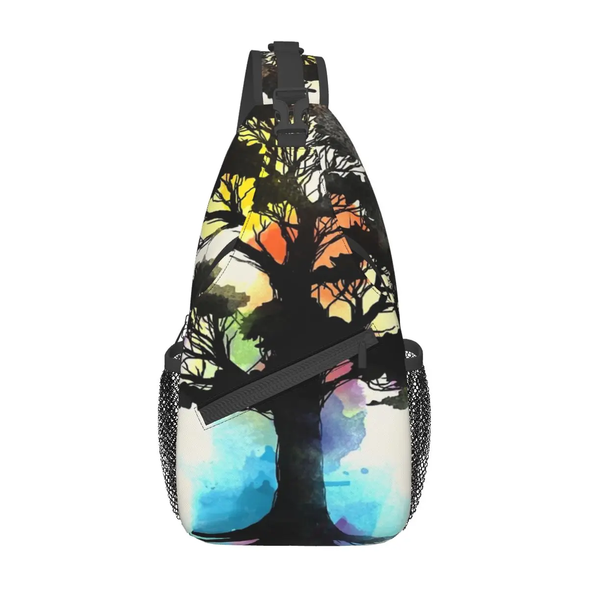 

Natural Source Chest Bag Personalized With Zipper Mesh Bag Out Cross chest bag Customizable