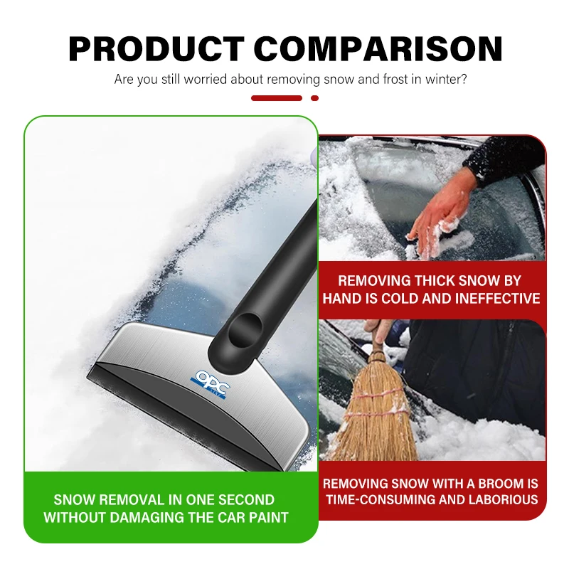 Car Snow Removal Shovel Stainless Steel Ice Scraper Tools For Buick Lacrosse Regal Encore Excelle Lacetti Enclave Anthem