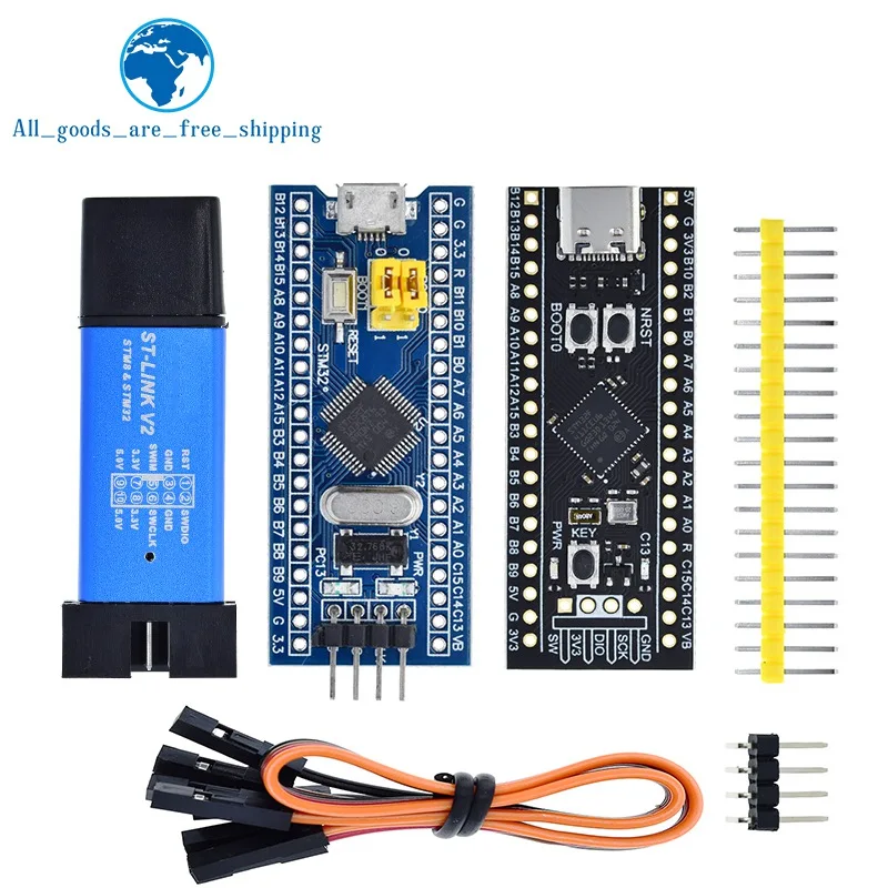 Muslimmuslimb Arm Stm32 Scheda Di Sviluppo Del Sistema Minimo Stm32F401 Stm32F411 + St-Link V2 Download Programmatore
