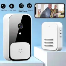 Caméra de sonnette intelligente sans fil wi-fi, interphone vidéo d'appel pour appartements, sonnette de porte pour téléphone, caméras de sécurité à domicile
