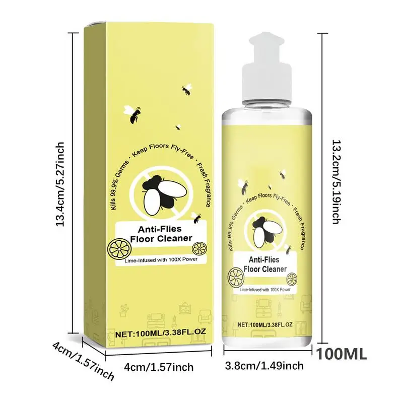 Floor Cleaner Liquid Floor Polishing Cleaner Anti-fly Restores And Protects Wood Laminate And Tiles 100ml