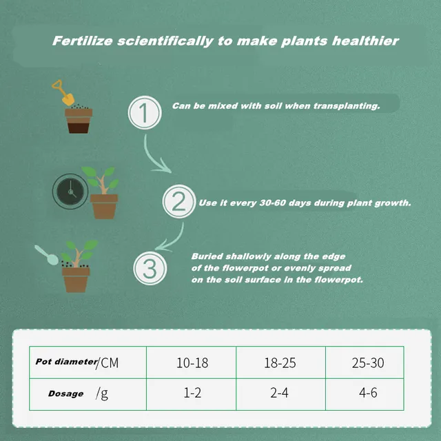 500 G Ömlesztett Keverés Műtrágya Virág Gyümölcs Speciális Lassú Felszabadulású Összetett Beltéri Bonsai És Zöldség Számára - Image 5