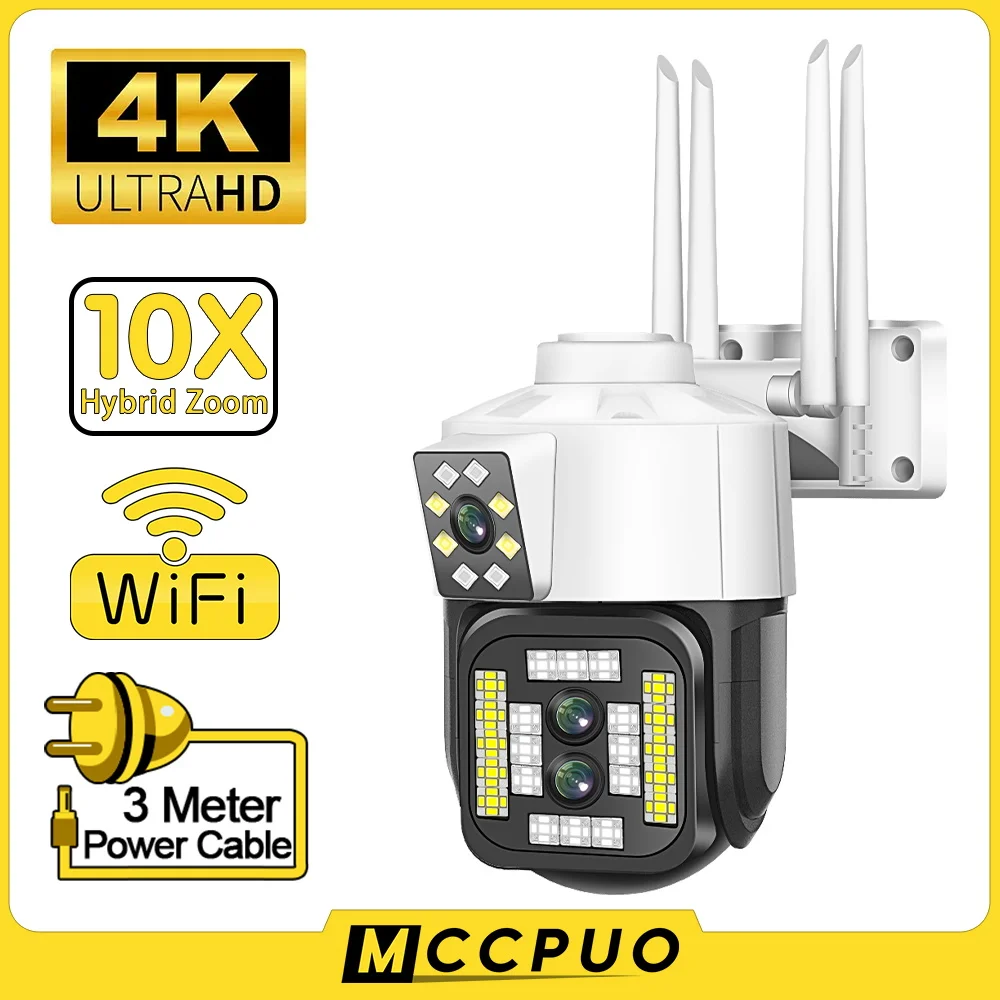 

IP-камера Mccpuo, 4K, 8 Мп, двойной экран, Wi-Fi, PTZ