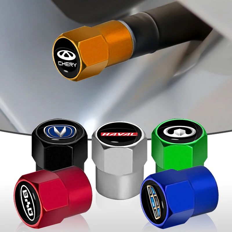 4pcs Car Wheel Metal Tire Stem Valve Caps for Jaguar X250 X351 XF XJ XE