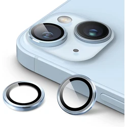 Premium Tempered Glass Metal Camera Lens Protector with Enhanced Protection - iPhone 11 Pro (Blue)