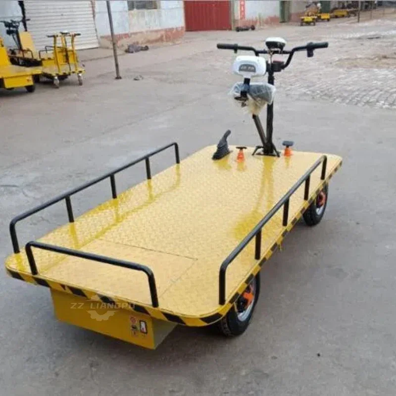 Electric 1000kg Load Electric Platform Cargo Carrier Trolley Heavy Loading Transport moving With 4 Wheels for load