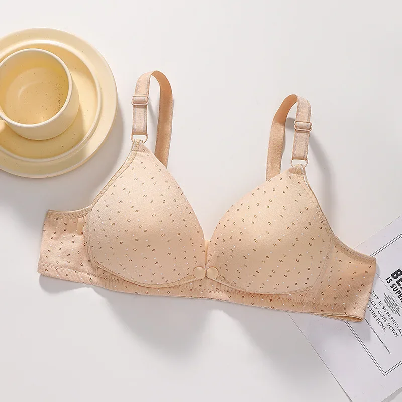 Pregnant Women No Underwire Adjustable Anti-overflow Breast Pull-up Cotton Front  Maternity Bra  Nursing Bra 5