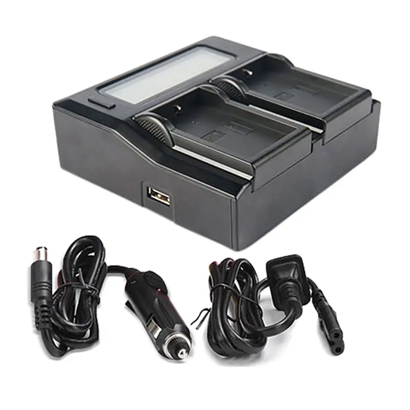 N05R LPE10 카메라 배터리 충전기 캐논 EOS 300D 1100D 1200D 1500D 3000D 배터리 충전기 미국 플러그용 이중 충전 충전기