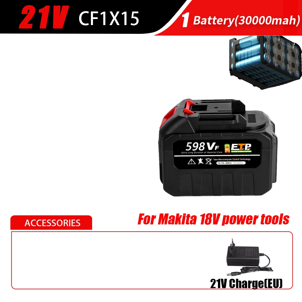 Makita 18V 9Ah Battery Pro Suitable for Electric Cordless Blower Inflator  Multi-Tool Battery Lithium-Ion Rechargeable BL1860
