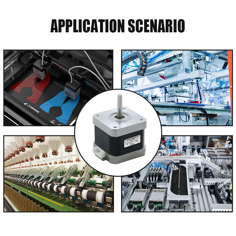 MHTNC Nema17 Stepper Motor 0.28Nm 42HS34 1.5A 34mm Length 5mm Shaft 4-lead 2 plase CNC 3D Printer XYZ Engraver