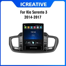 

For Kia Sorento 3 2014 - 2017 2 Din 9.7" Tesla Screen Car Multimedia Player GPS Navigator Android Autoradio Stereo Head Unit