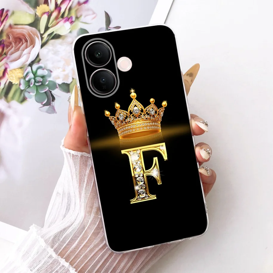 Cute Letters Crown Soft Slim Silicone Back Cover Case - Enhanced Protection with Stylish Design