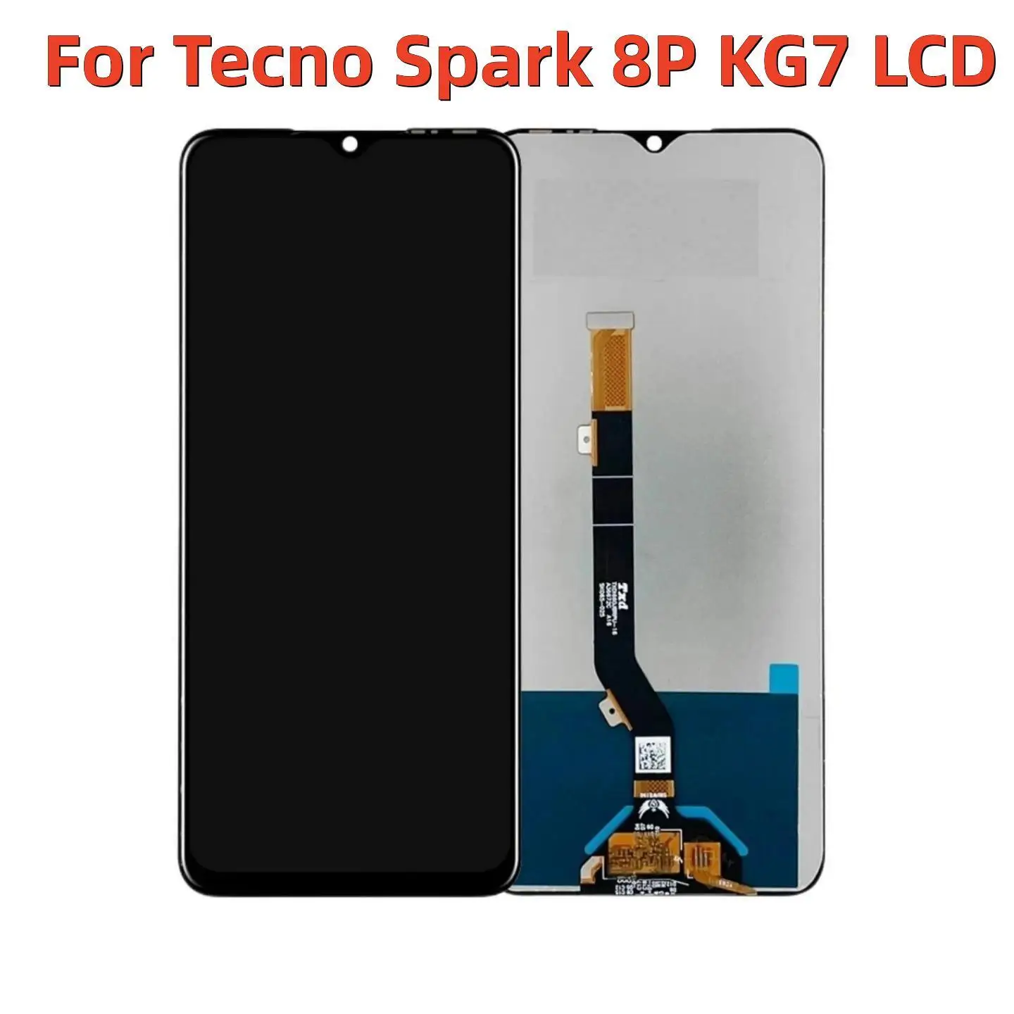 

6.6 " For Tecno Spark 8P KG7 KG7H KG7N LCD Display Touch Screen Digitizer Panel Assembly / With Frame