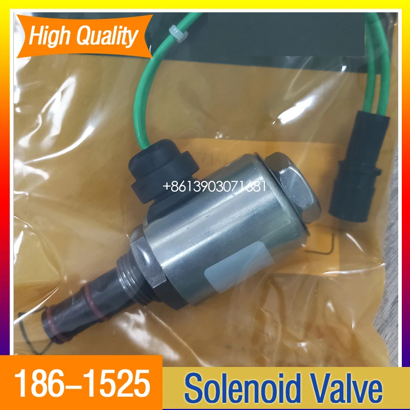 24V 186-1525 1861525 Solenoid Valve for Caterpillar CAT 120H 12H 135H 140H 143H 160H Motor Grader D8R Tractor