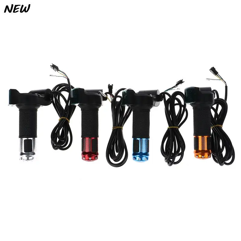 Universal Electric Bike Twist Throttle with LCD Display and Handle Grip (12-96V)