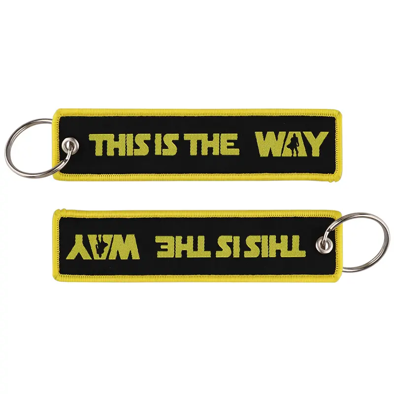 1pcs Computer Pop-up Window Quotes Embroidered Keys Tag Keychains For Motorcycles Backpack Fashion Key Ring Accessories Gifts - Image 37