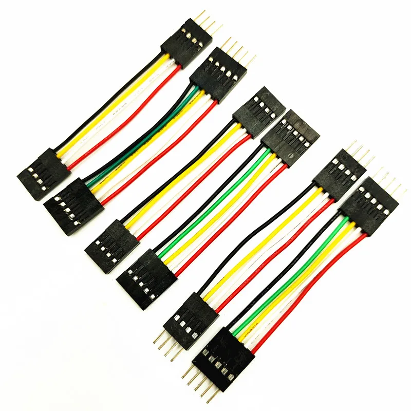 Макетная плата Dupont Cable для Arduino Line, 10 шт., 5 см, 2,54 мм, Папа, мама, перемычка Dupont, 26AWG кабель «сделай сам», электронный соединитель