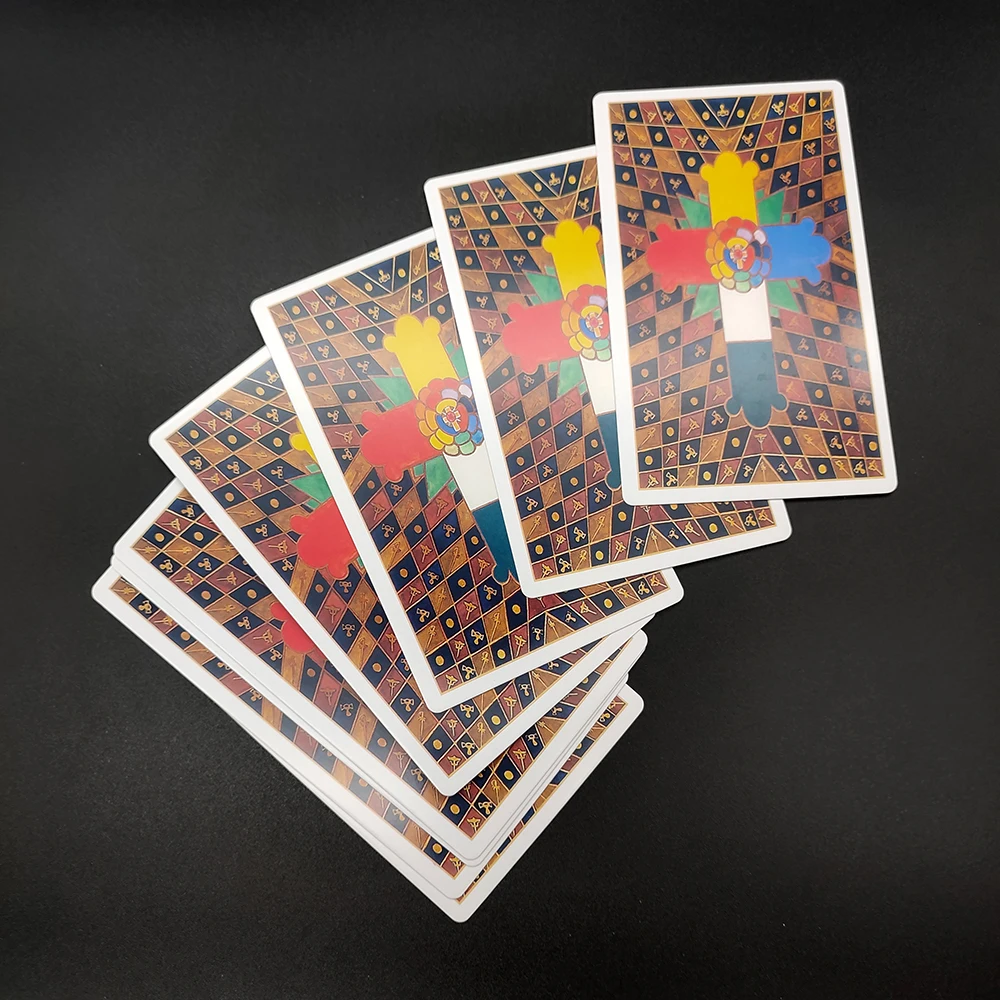 12x7cm Thoth Divination Tarot Deck with Guidebook High Quality Dnd Tarot English Cards Friends Family Prophecy 3