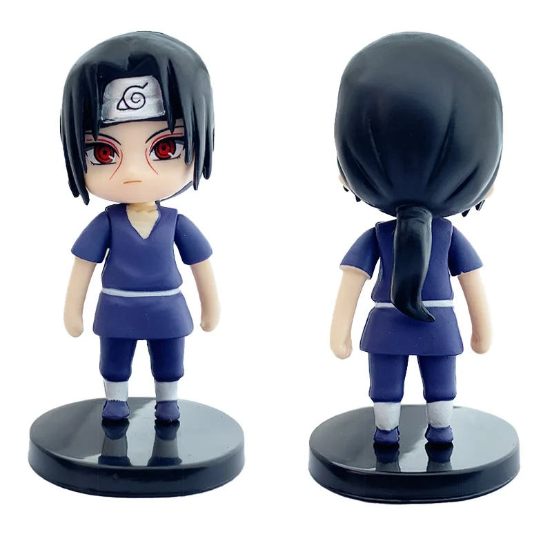 Set mit 12 Naruto Anime Shippuden Figuren: Hinata, Sasuke, Itachi, Kakashi, Gaara Actionfiguren Q-Version PVC Ornament Spielzeug Geschenk – Detail 6