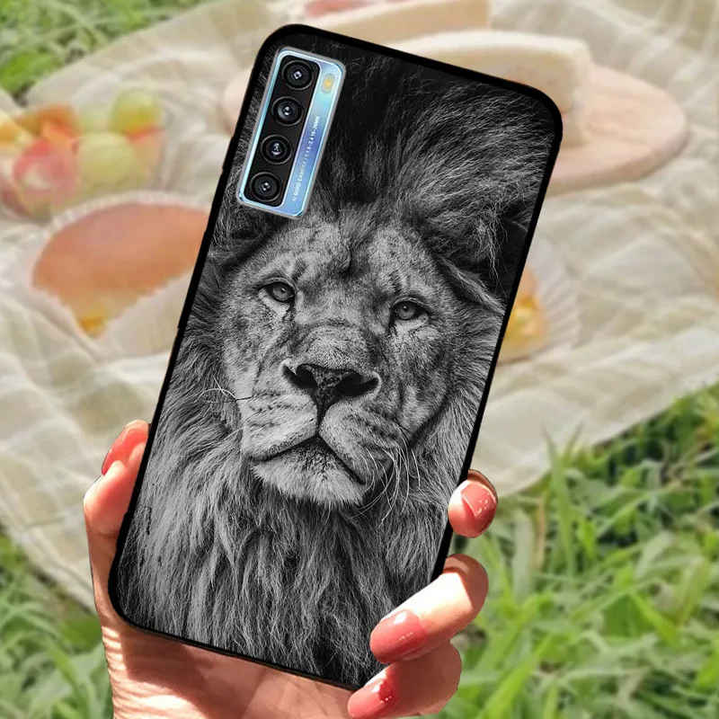 Elegant Black Marble Silicone Soft Case - Protective Bumper Cover