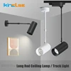 12W/20W/30W Long Rod Track Light Telescopic Long Arm Rotatable Ceiling COB Spotlight Clothing Store Home Rail Chandelier 2