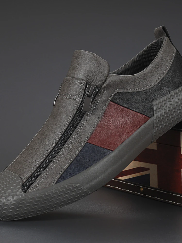 Handmade Leather Casual Shoes for Men Shoes Design Sneakers Man Comfortable Leather Men Loafers Moccasins Driving Mens Shoes