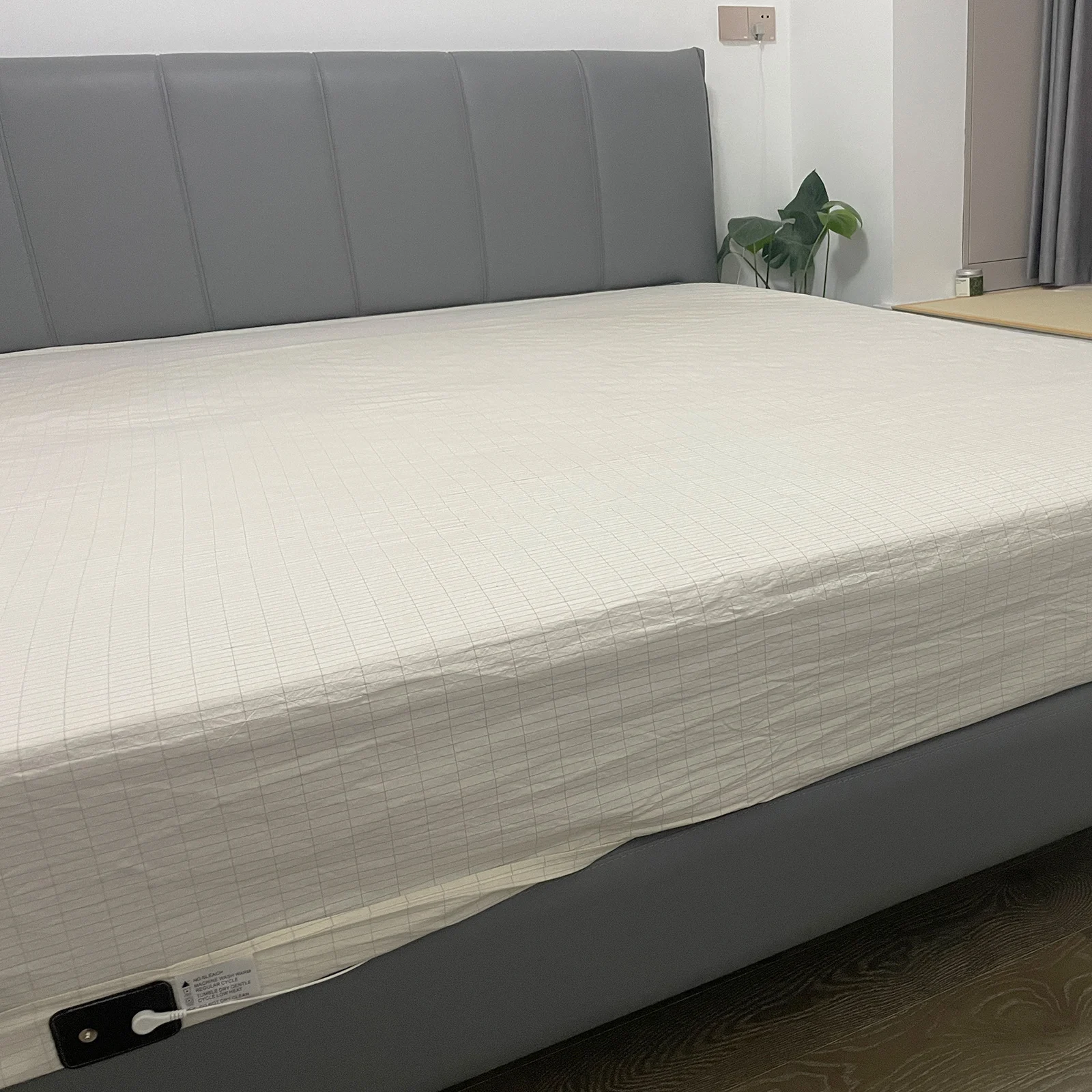 Earthing Fitted Bed Sheets Queen Size Conductive Silver Fiber Grounded Bedsheet Anti-ESD Radiation Proof Release Electrostatic 4