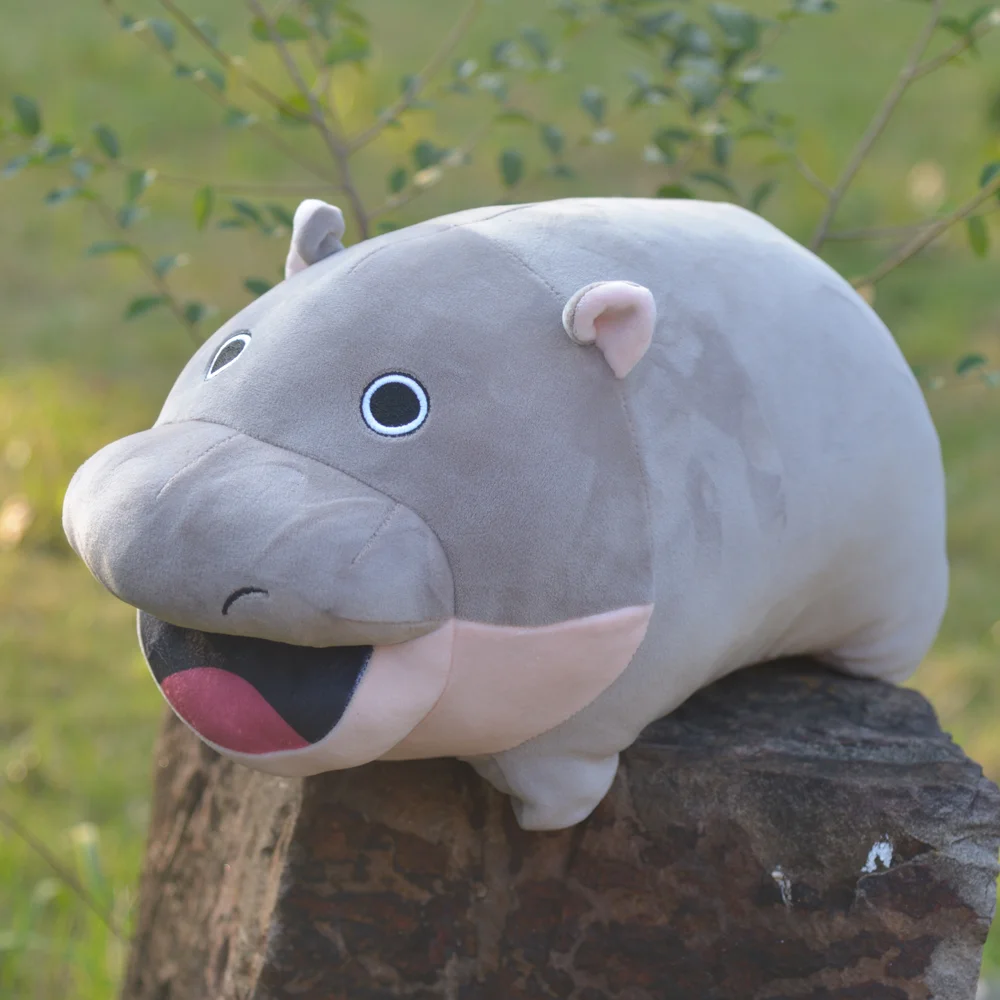 TreasuringU Hippos Moo Deng jouets en peluche mignon bébé hippopotame  oreiller en peluche maison de noël pantoufles jouet - AliExpress, image size:1000x1000