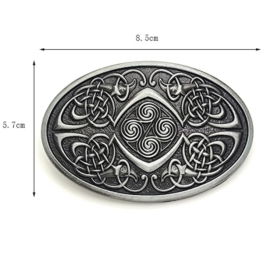 Cheapify Dropshipping Oval Celtic Knot Men Belt Buckle 40mm Western Cowboys  Metal Hebillas Para Cinturon Mujer