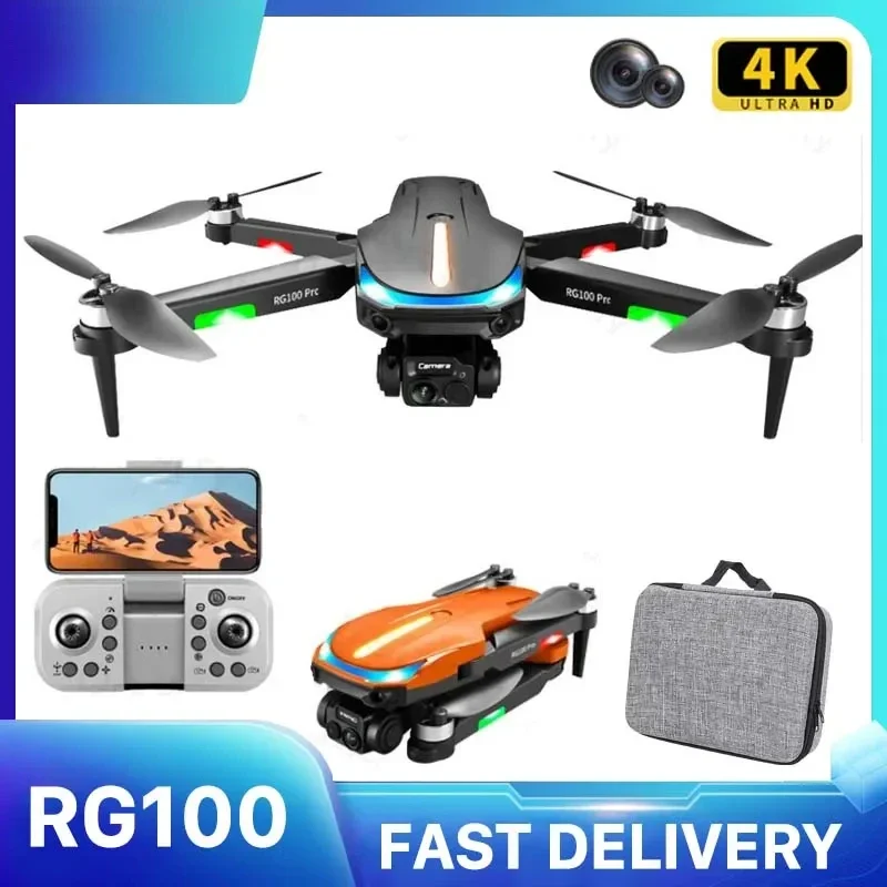 

RG100 MAX Obstacle Avoidance Drones RC Helicopters Drone Professional Quadcopter 4K Dual Camera Dron Remote Control Toys