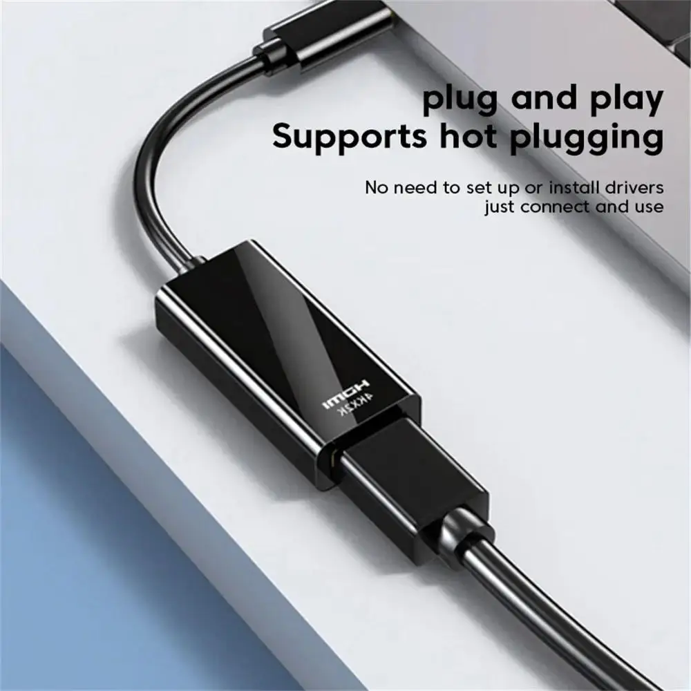 Type C to HDMI Adapter USB C to HD-MI Converter HDTV 4K@30Hz USB 3.1 HDMI-compatible Cable For MacBook Chromebook Samsung Xiaomi