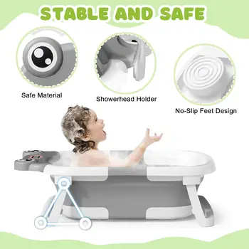 Foldable Baby Bath Tub 0-36mos 14