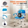 Swivel Shower Chair 360 Degree, Adjustable Shower Seat with Pivoting Arms & Padded Bath Seat for Inside Shower or Tub 4