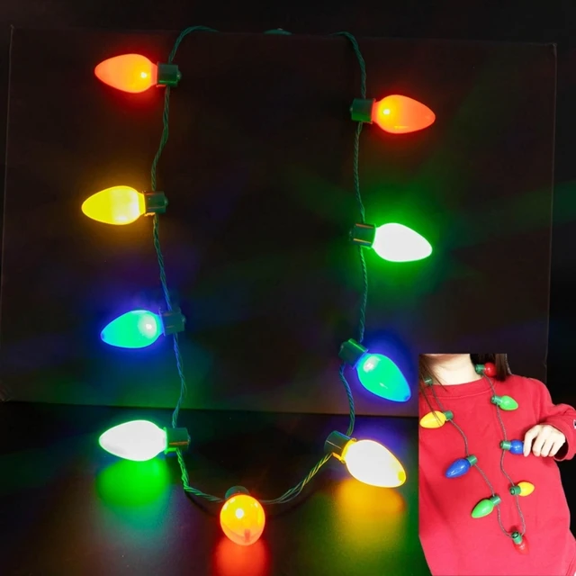 Premium Photo | Fashion New Christmas Party Colorful Light LED Bulb Necklace  for Children