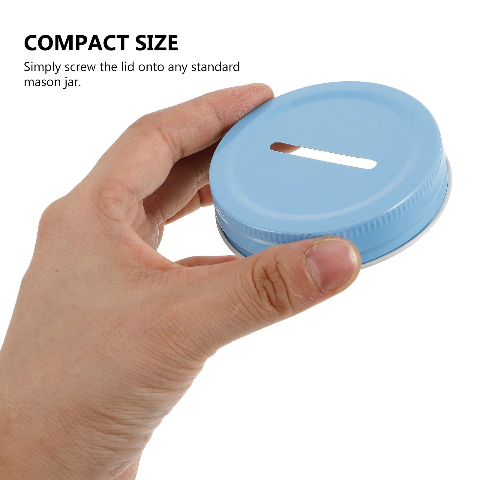 20 Pcs Wide Mouth Jar Lids Replacement Coin Bank Slot Lid Sealing Covers Saving Pot Slot Lid Mason Can Lid Practical Canning 6