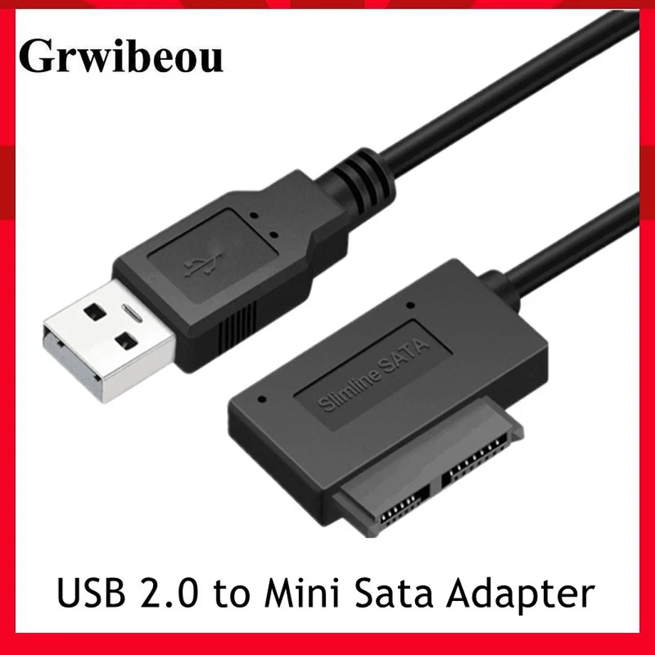Переходник Grwibeou с USB 2 0 на Mini Sata II 7 + 6 13-контактный кабель-преобразователь для