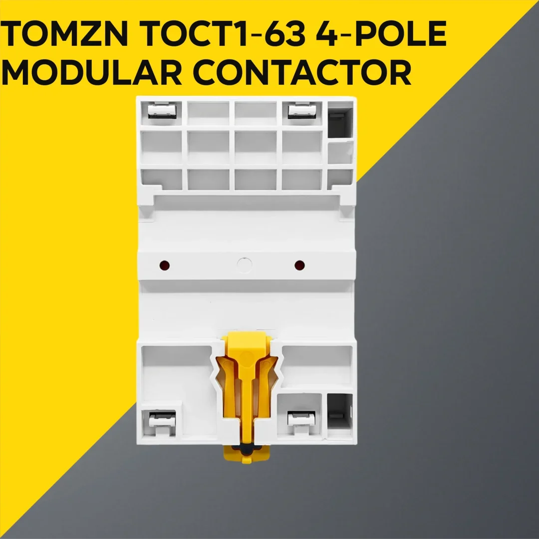 TOMZN TOCT1 4P 63A DIN 레일 접촉기 ? 400V AC, 코일: AC/DC 24/110/230V, 접점 구성: 4NO 4NC 2NO2NC 전환형
