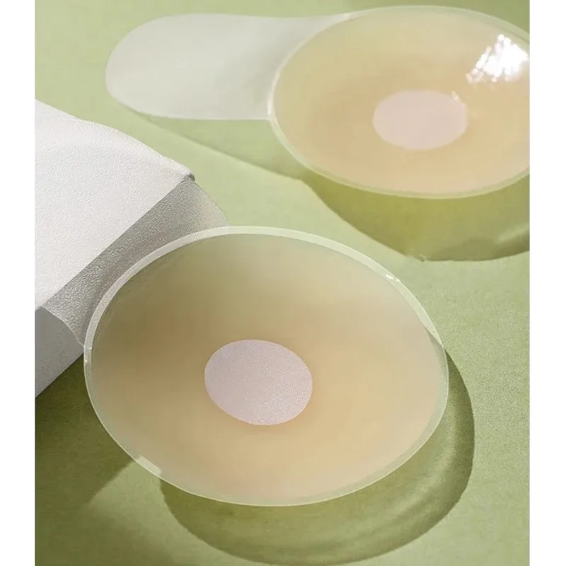 Silicone Nipple Cover 1Pairs Adhesive Reusable Invisible Bras Chest Patch For Women