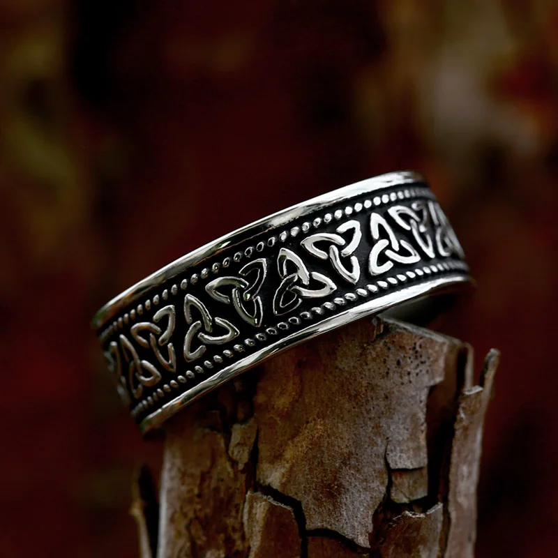 BEIER Viking Nordic Celtic Knot Amulet Ring Men's Ring Bands For Couple Engagement Jewelry Fashion Jewelry
