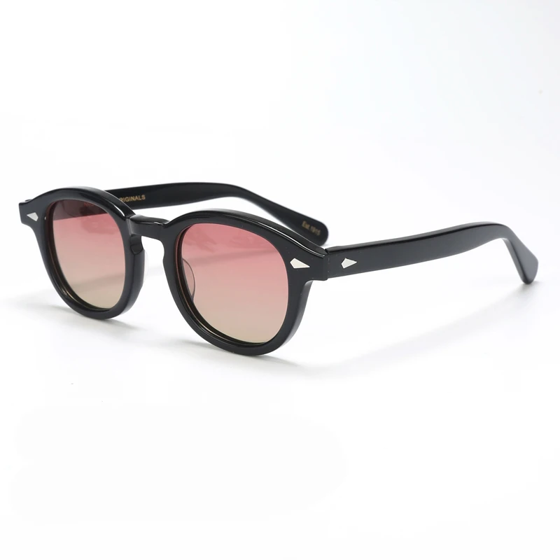 Johnny Depp Lemtosh Style Sunglasses Men Women With Box&Case Brand Designer Light Blue Vintage Sun Glasses For Male UV400 Oculos