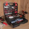 325 Piece Home Repair Tool Kit, General Home/Auto Repair Tool Set, Toolbox Storage Case with Drawer, General Household Tool Kit 4