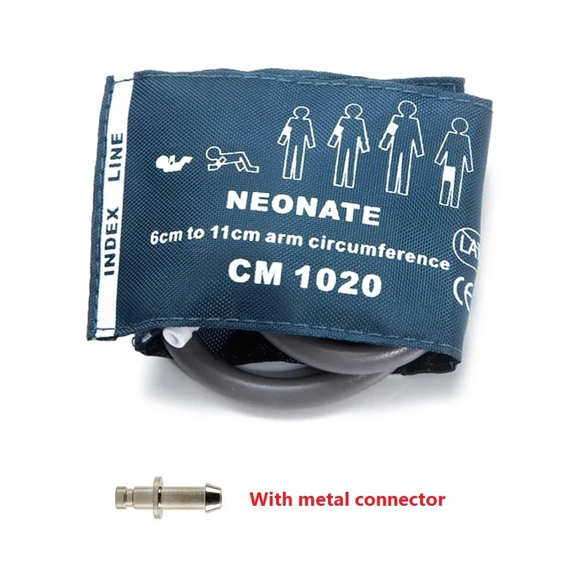 Polsino Doppio Tubo Adulto Bambino Neonato Monitor Paziente Bracciale (polsino) Doppio Tubo Per Monitor Pressione Sanguigna - Per Adulti, Bambini E - Foto 7