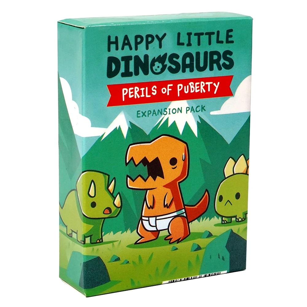 Unstable Games Happy Little Dinosaurs Base Game 4 Expansion Dating Disasters Hazards Ahead Perils of Puberty Card Game